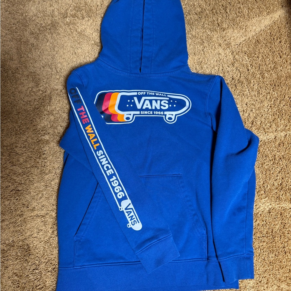 Vans Royal Blue Hoodie with Vibrant Logo